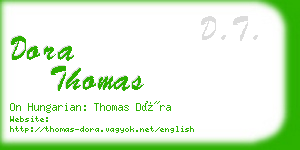 dora thomas business card